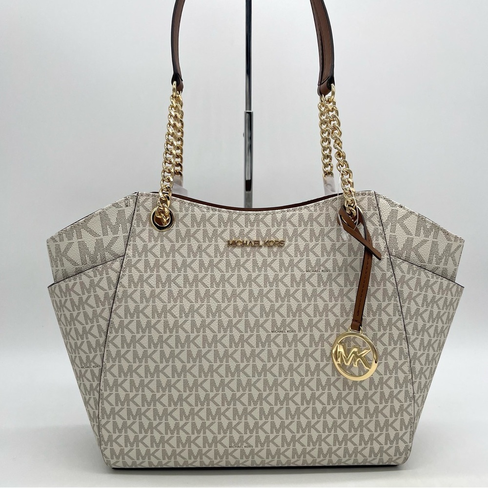 Michael Kors Jet Set Large Signature Logo Shoulder Bag